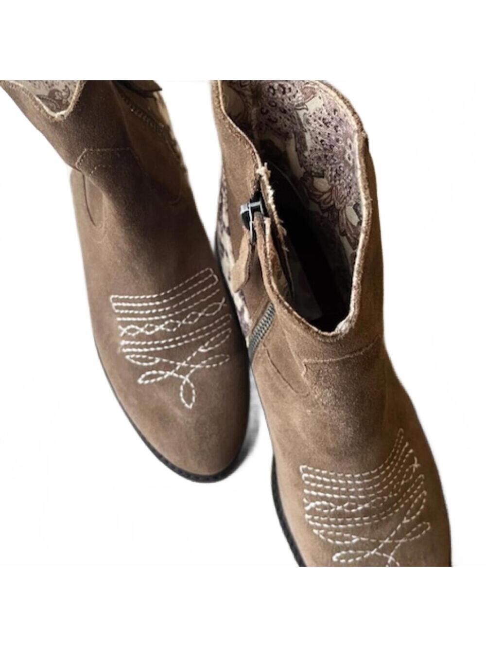 Band of Gypsies Montrose Rustic Western Zip Booties